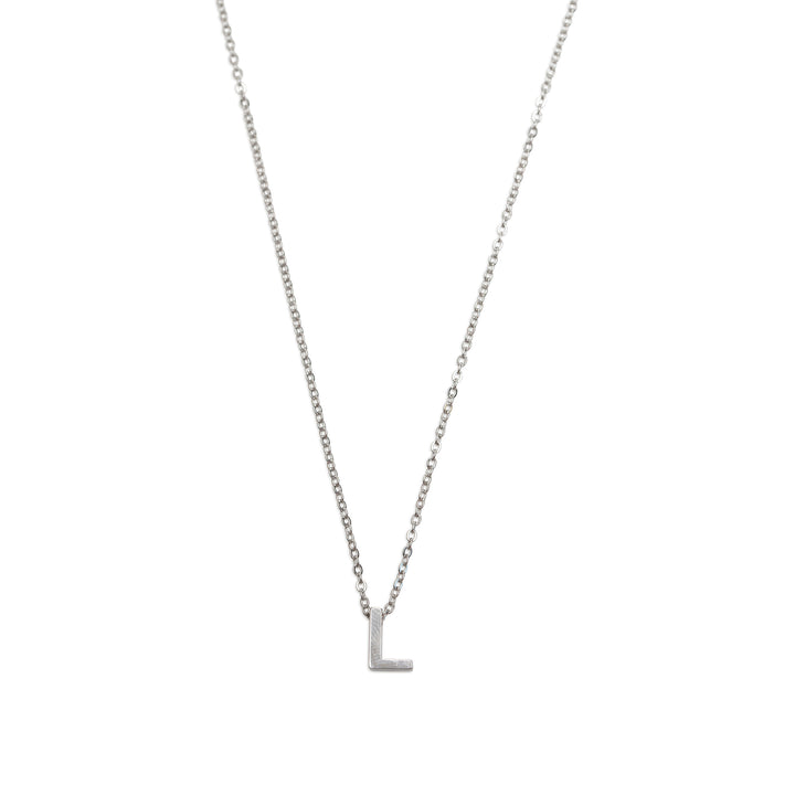 Viola - Bokstavhalskjede Rustfritt Stål Sølv
