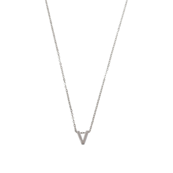 Viola - Bokstavhalskjede Rustfritt Stål Sølv