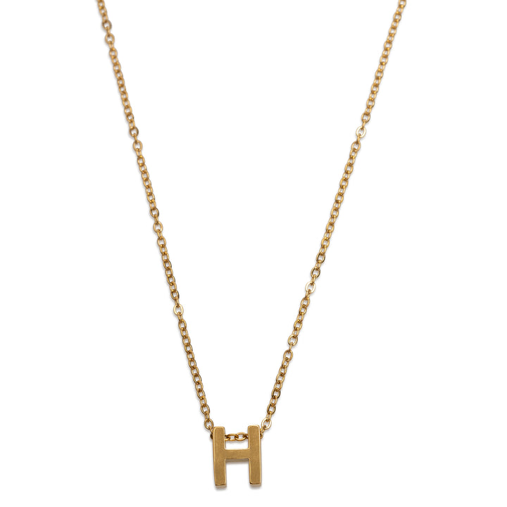 Viola - Bokstavhalskjede Rustfritt Stål Gull