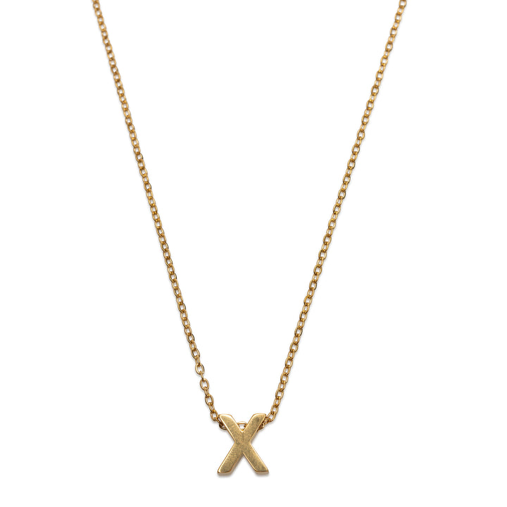 Viola - Bokstavhalskjede Rustfritt Stål Gull