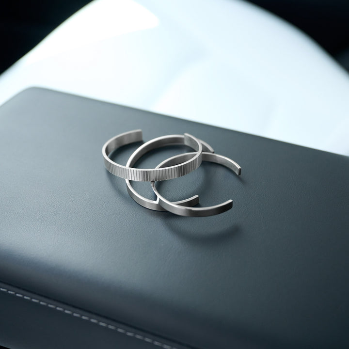 Tage - Ribbet Armring Rustfritt stål