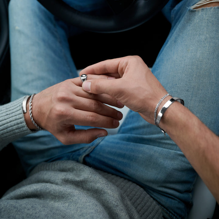 Tristan - Sleek Bangle Bracelet Stainless Steel