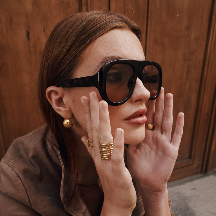 Selena - Chunky Ørestikker Rustfritt Stål