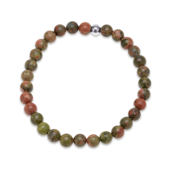 Erik - Steinperlearmbånd Rustfritt Stål