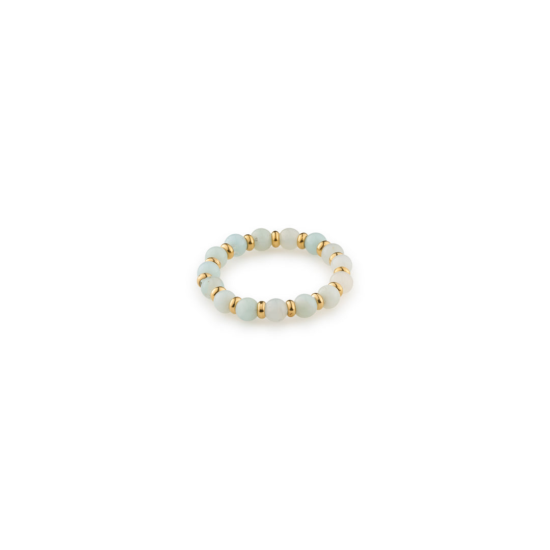 Stone and Bead Ring