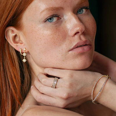 Valeria - Cross Crystal Armbånd