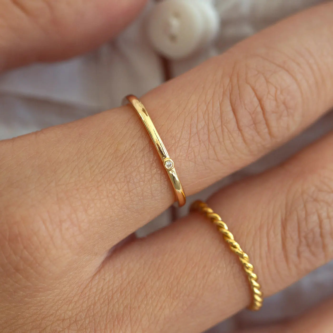 Erin - Delikat ring med krystall