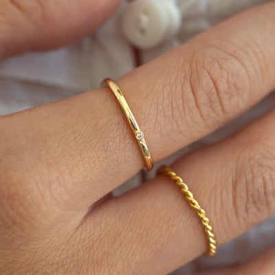 Erin - Delikat ring med krystall