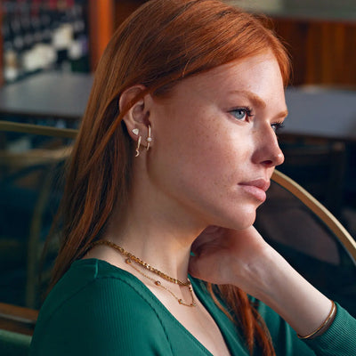 Eliza - Glitrende krystall øredobber
