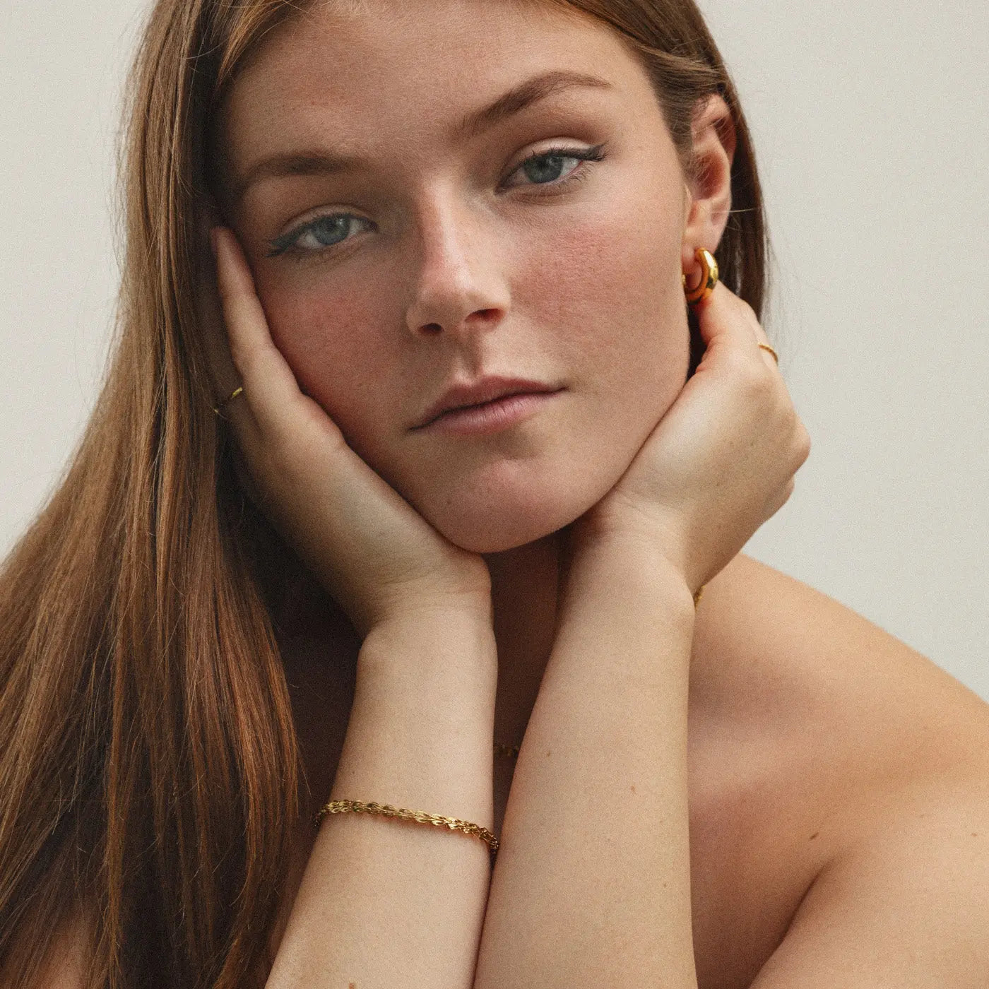 Celine - Bismarck inspirert kjede vintage armbånd rustfritt stål
