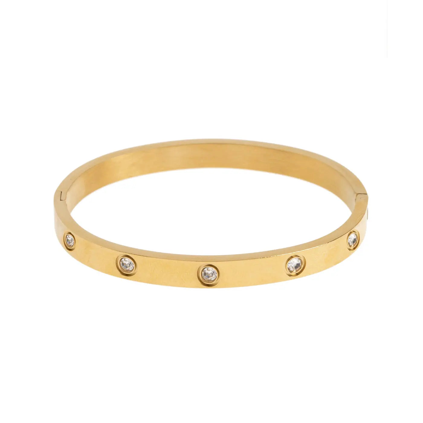 Fay - Chunky Crystal Bangle rustfritt stål