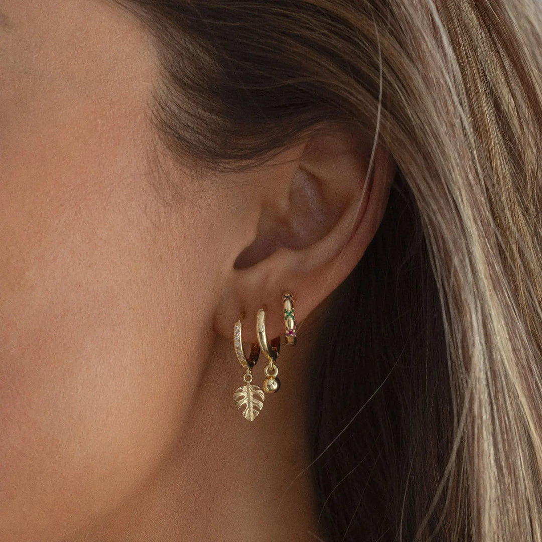 Kailo - Ball Hoop Earrings