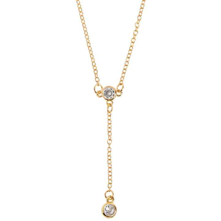 Nina - Crystal Lariat Necklace