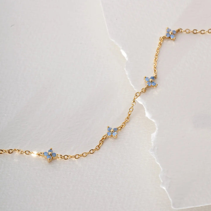 Ilze - Blue Flowers Necklace