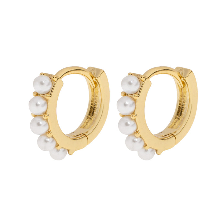 Essie - Pearl Hoop Earrings
