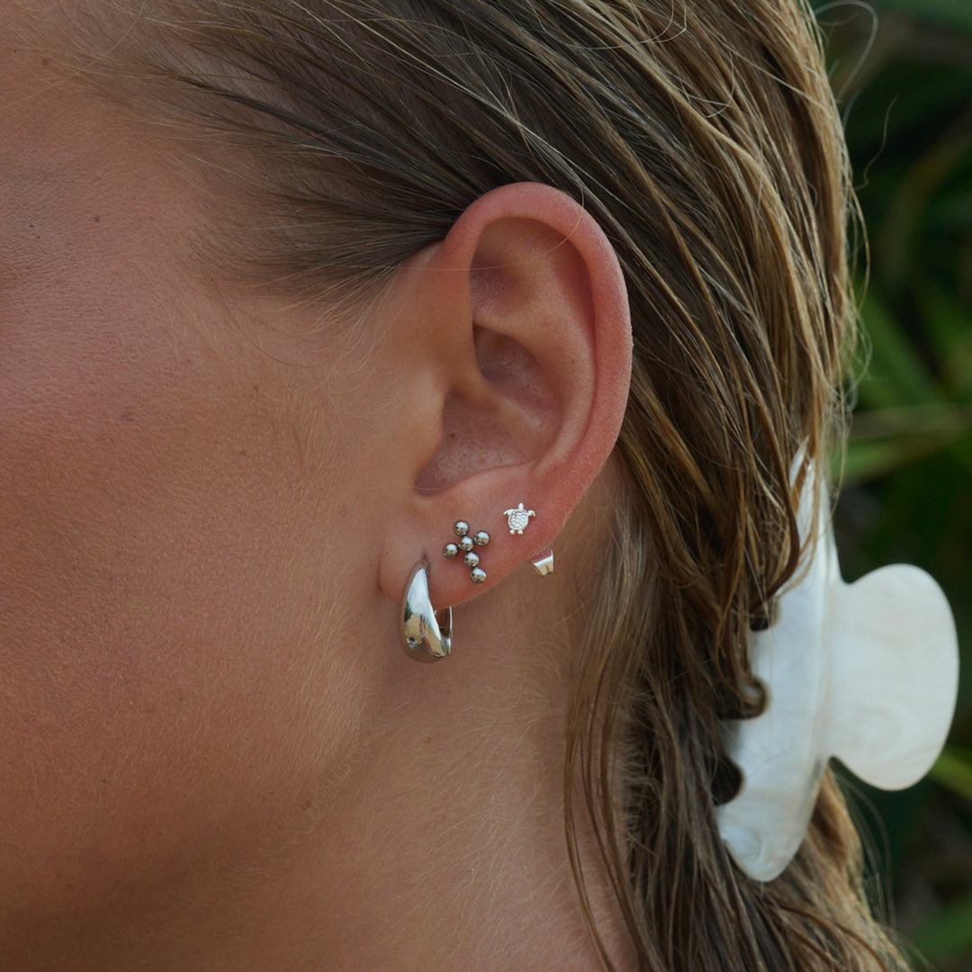 Hedvig - Klassisk Wide Hoops Ørering Rustfritt Stål