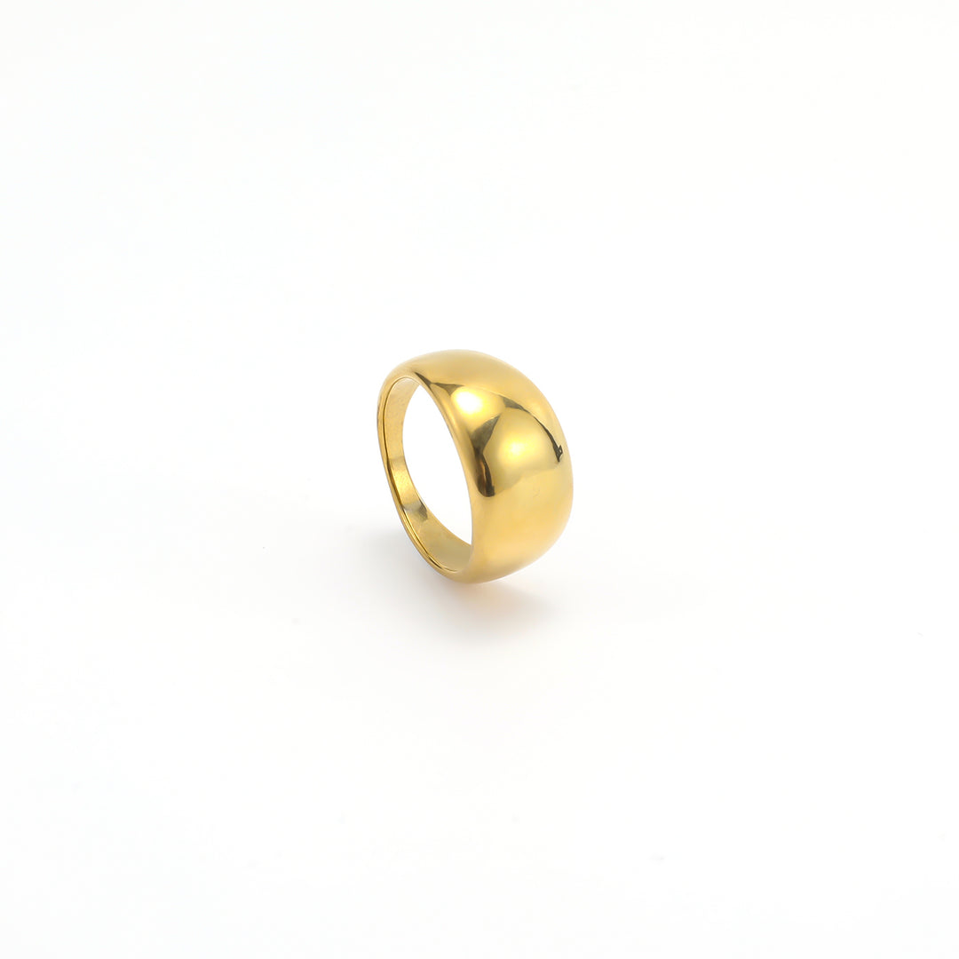 Venus - Dome Chunky Ring Rustfritt Stål