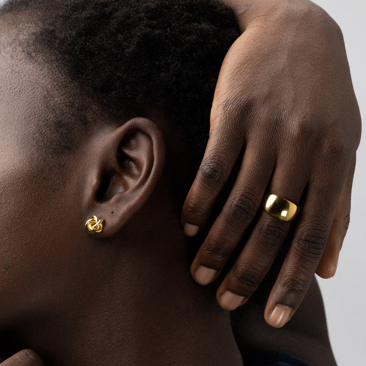 Venus - Dome Chunky Ring Rustfritt Stål