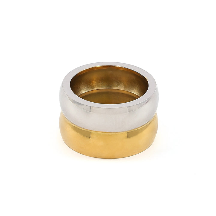 Nellie - Dobbelt Dome Duo Ring Rustfritt Stål