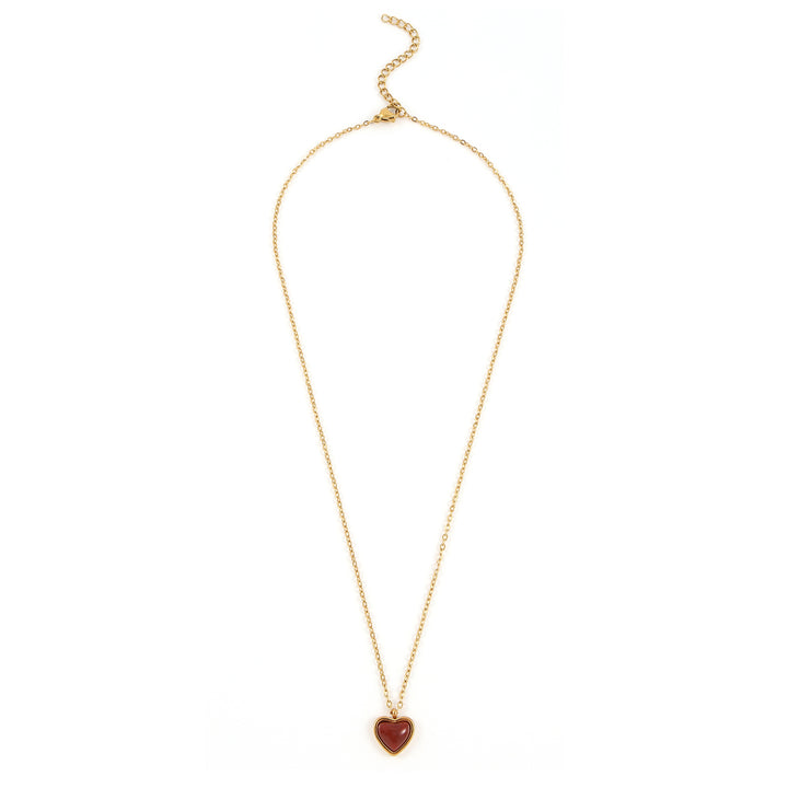 Sonja - Jelly Heart Necklace Stainless Steel