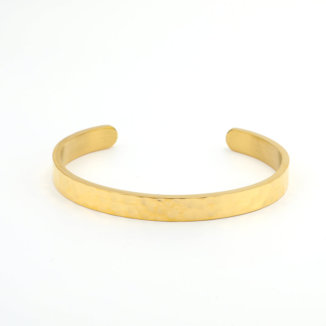 Claudia - Hamret Bangle Armbånd Rustfritt Stål