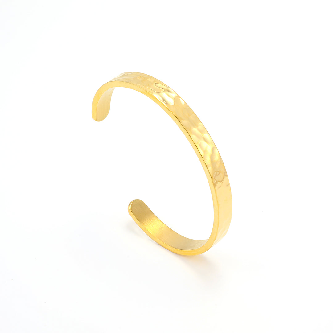 Claudia - Hamret Bangle Armbånd Rustfritt Stål