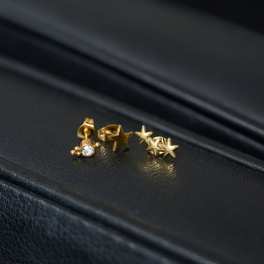 Skylar - Star Climber Earrings Mini Stainless Steel