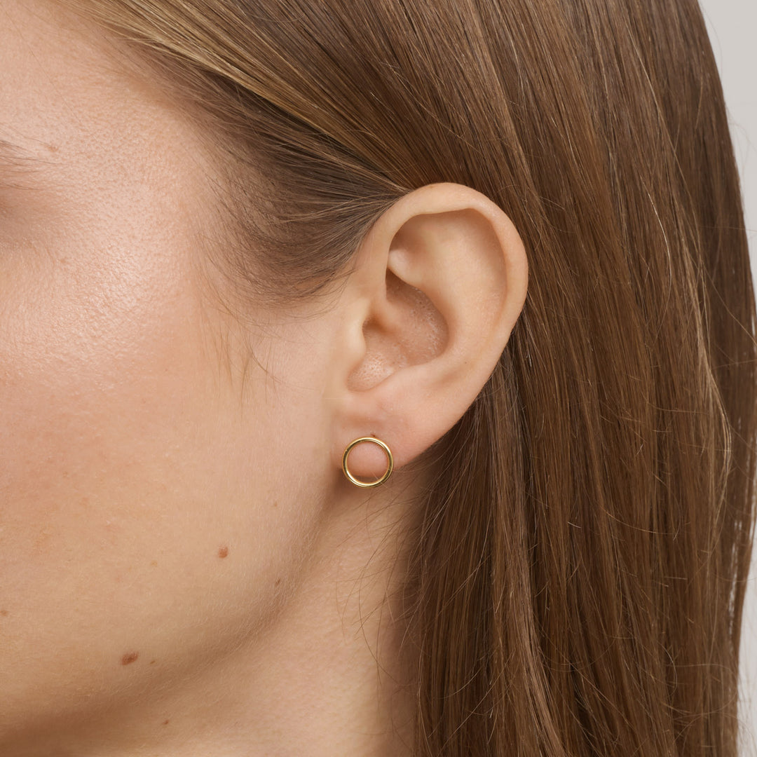 Therese - Circle Stud Earrings Stainless Steel