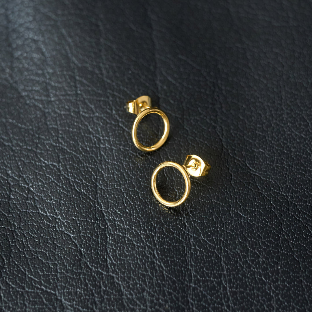 Therese - Circle Stud Earrings Stainless Steel