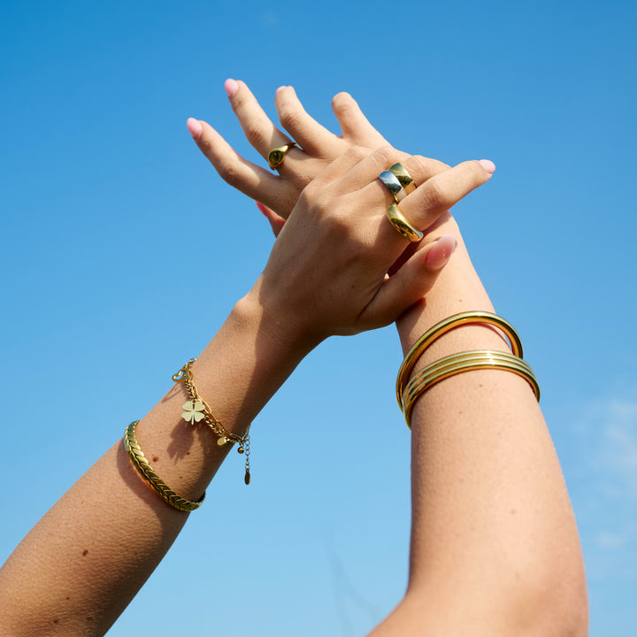 Edeline - Multi Charm Armbånd Rustfritt Stål