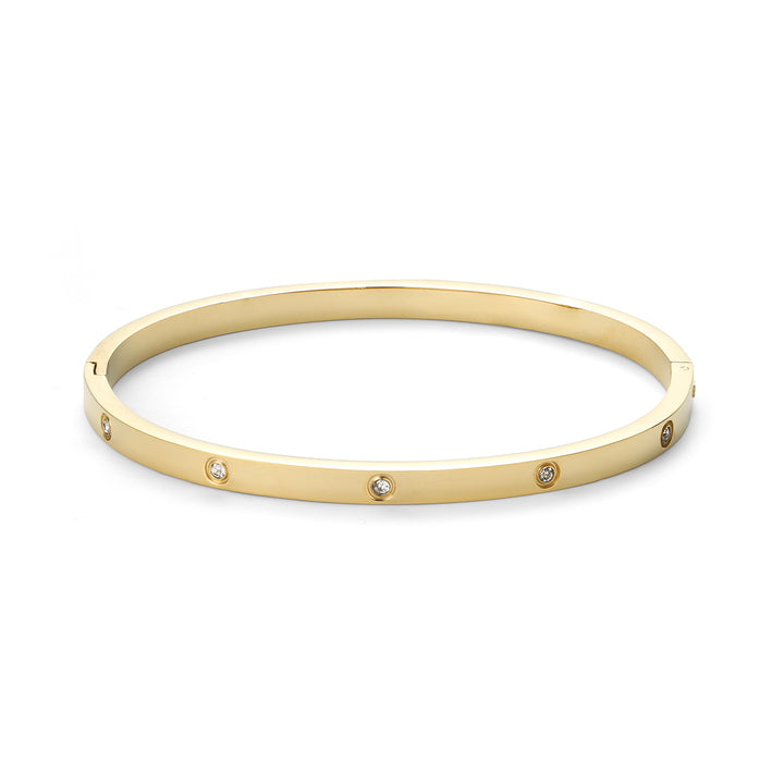 Fiona - Bangle Krystallarmbånd Rustfritt stål