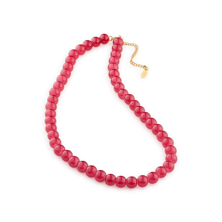 Helmi - Glassbeads Necklace Red