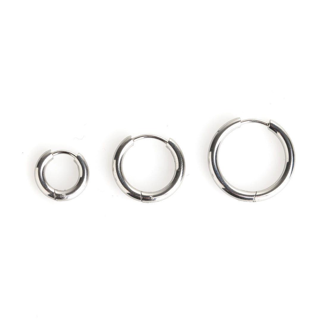 Hollie - Hoops Øredobber 13mm rustfritt stål
