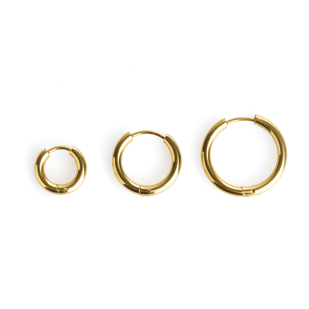 Hollie - Hoops Øredobber 13mm rustfritt stål