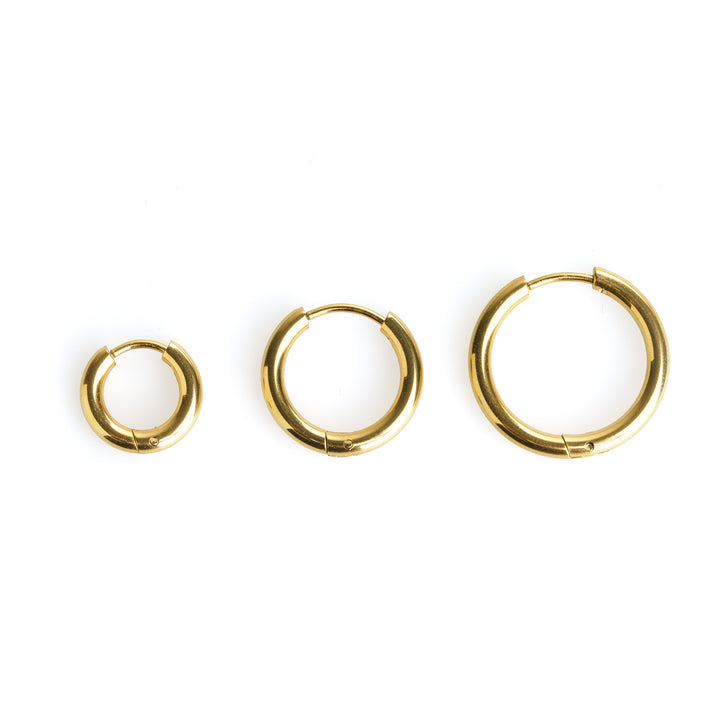 Hollie - Hoops Øredobber 13mm rustfritt stål