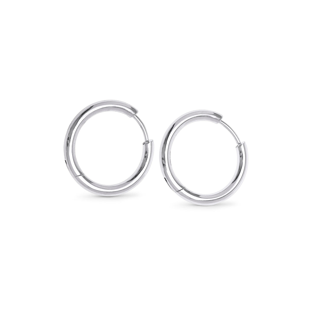 Hollie - Hoops Øredobber 17mm Rustfritt Stål