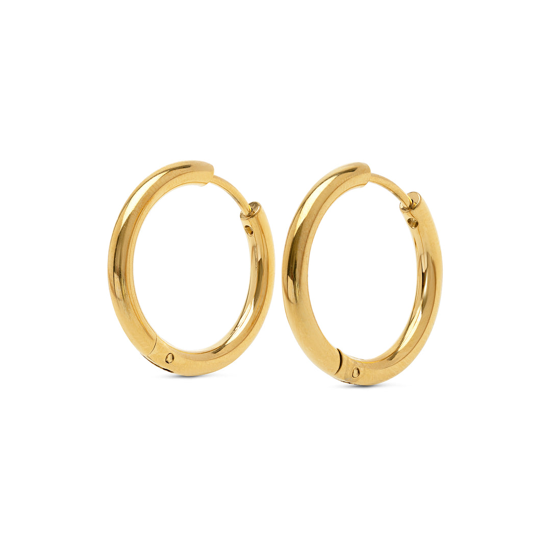 Hollie - Hoops Øredobber 17mm Rustfritt Stål
