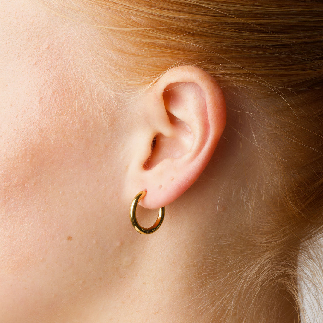 Hollie - Hoops Øredobber 17mm Rustfritt Stål