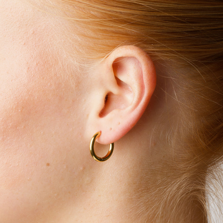 Hollie - Hoops Øredobber 17mm Rustfritt Stål