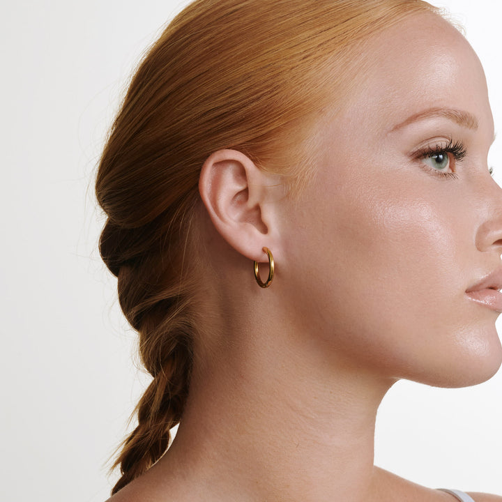 Hollie - Hoops Øredobber 21mm Rustfritt Stål