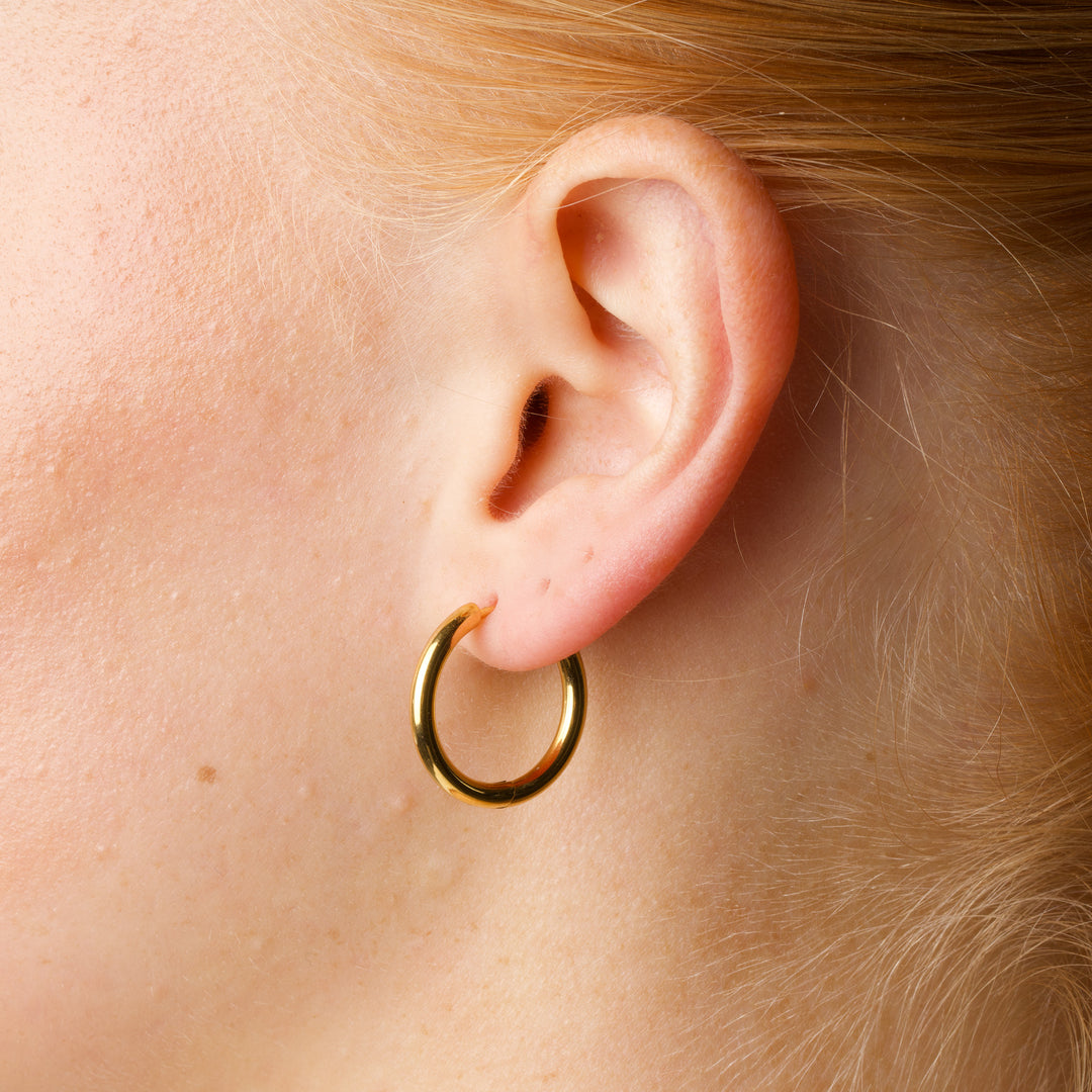 Hollie - Hoops Øredobber 21mm Rustfritt Stål