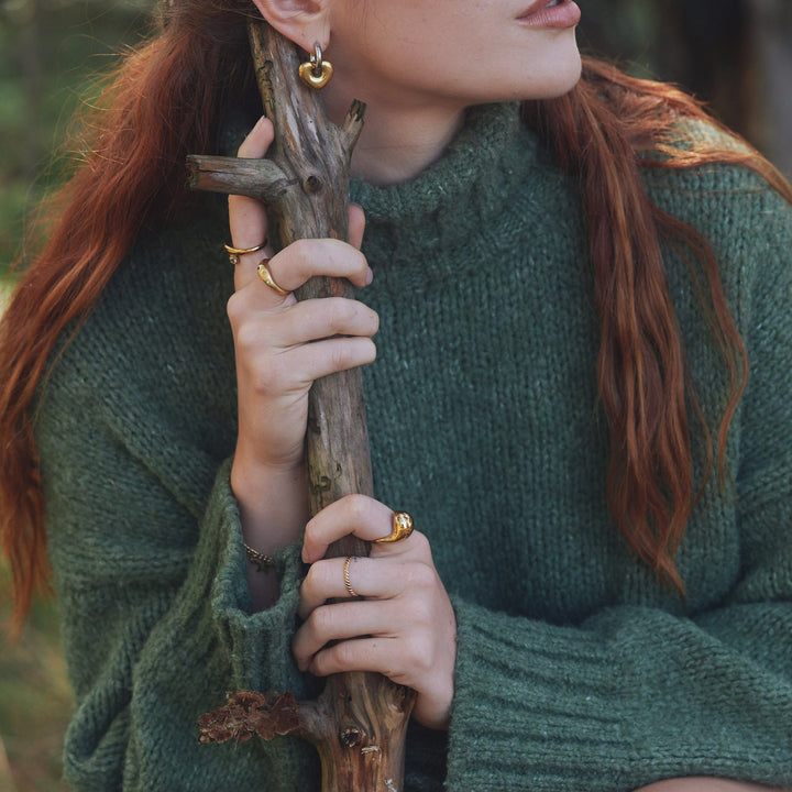 Eline -Ring  Krystall Rustfritt Stål