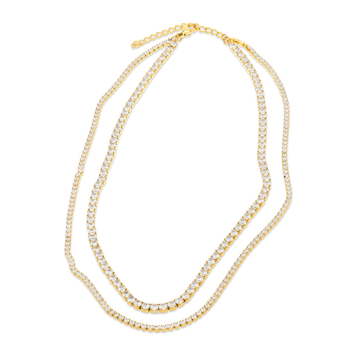 Melina - Halskjede Krystall Rustfritt Stål