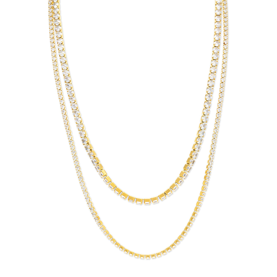 Melina - Halskjede Krystall Rustfritt Stål