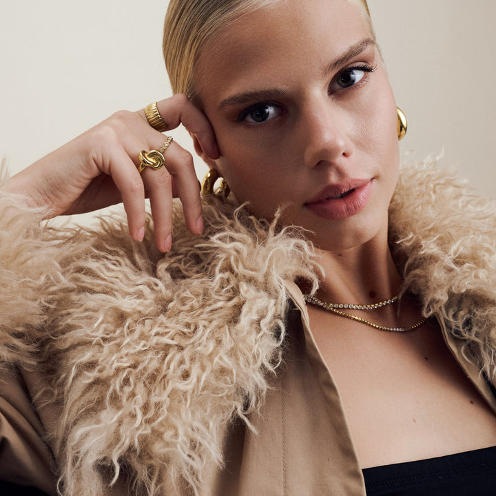 Melina - Halskjede Krystall Rustfritt Stål