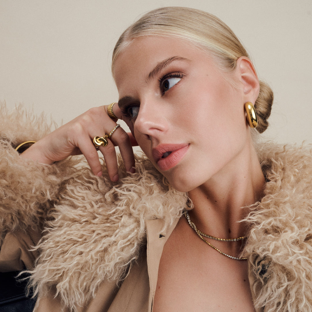 Melina - Halskjede Krystall Rustfritt Stål