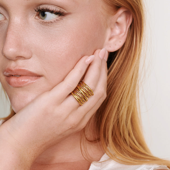 Kylie - Multilayer Ring Rustfritt Stål