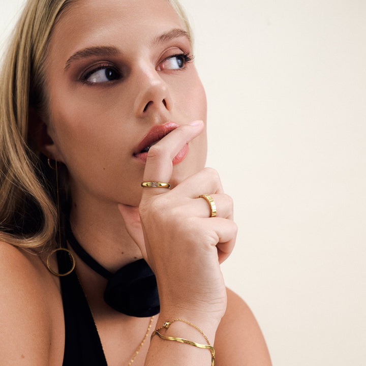 Tiril - Kjedeøredobber Sirkel Rustfritt Stål