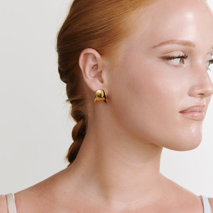 Piper - Statement Øredobber Studs Rustfritt Stål