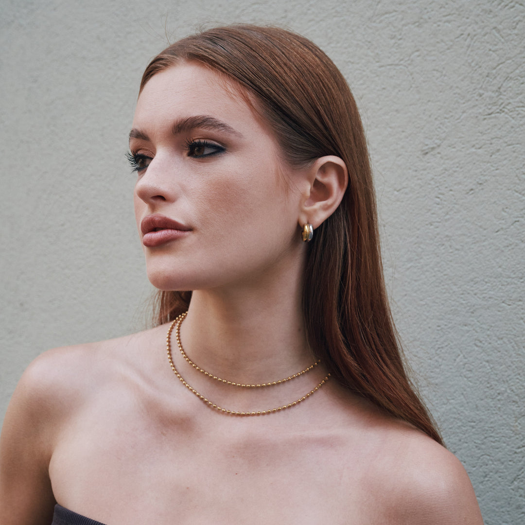 Vendela - Duo Stud Earrings Stainless Steel